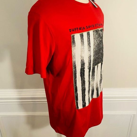 STUNNING! Buffalo David Bitton Sleeve Arandano Rojo Tee(90) - Picture 6 of 11
